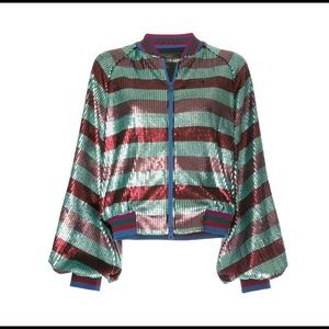 Stine Goya sequined bomber jacket